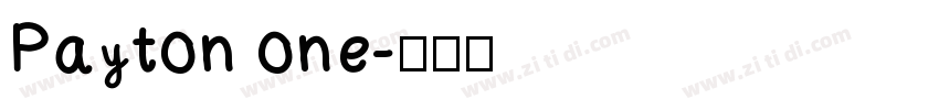 Payton one字体转换